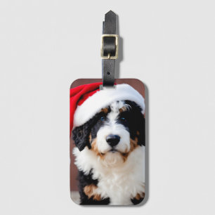 Étiquette À Bagage Noël Bernedoodle