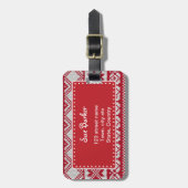 Étiquette À Bagage Noël confit (Devant Vertical)