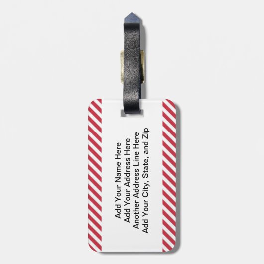 Étiquette À Bagage Noël de Mooey (Dos Vertical)