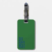 Étiquette À Bagage Noël des pingouins (Dos Vertical)