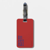 Étiquette À Bagage Noël des rennes (Dos Vertical)