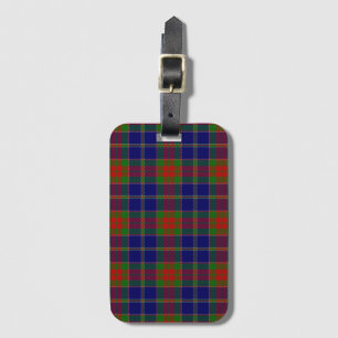 Étiquette À Bagage Noël Matin écossais Tartan Motif