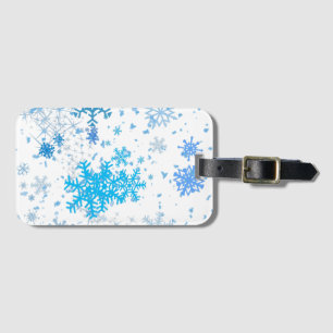 Étiquette À Bagage Noël neige