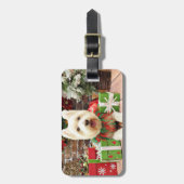 Étiquette À Bagage Noël - Westie - chanceux (Devant Vertical)