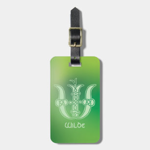 Étiquette À Bagage Noeud celtique du 16e siècle Capitale décorative W