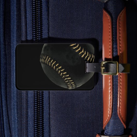 Étiquette À Bagage Noir de baseball (Insitu Rectoal 4)