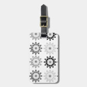 Étiquette À Bagage Noir et gris expose au soleil l'étiquette de (Devant Vertical)