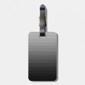 Étiquette À Bagage Noir et gris expose au soleil l'étiquette de (Dos Vertical)