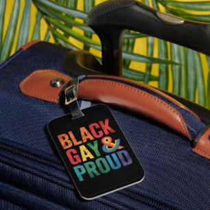 Étiquette À Bagage Noirs gays et fiers LGBTQ Noirs queer