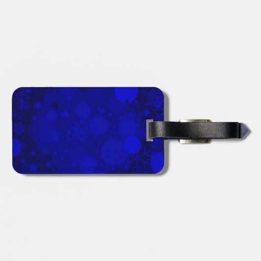 Étiquette À Bagage Noisette de Noël, BALISE DE BAGAGES rouges (Dos horizontal)