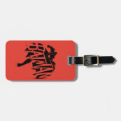 Étiquette À Bagage Nom de la brosse d'encre Batman (Devant horizontal)