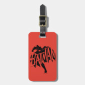 Étiquette À Bagage Nom de la brosse d'encre Batman (Devant Vertical)