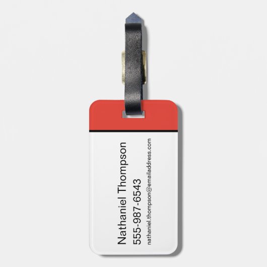 Étiquette À Bagage Nom de la brosse d'encre Batman (Dos Vertical)