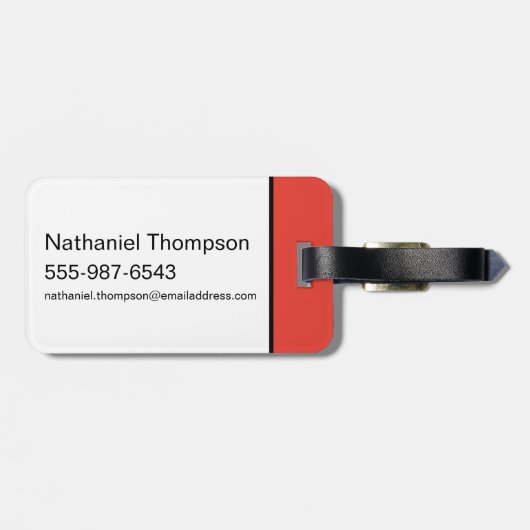 Étiquette À Bagage Nom de la brosse d'encre Batman (Dos horizontal)