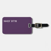 Étiquette À Bagage Nom de la couleur violette de Blue John (Devant horizontal)