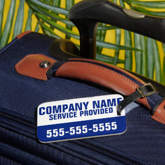 Étiquette À Bagage Nom de l'entreprise Service Fourni Téléphone perso