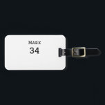 Étiquette À Bagage nom de l'équipe ajouter nom du joueur date sports<br><div class="desc">conception</div>