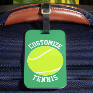 Étiquette À Bagage Nom de l'équipe de tennis personnalisée / Joueur d