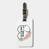 Étiquette À Bagage Nom de l'infirmière étudiante-inscrite-ancienne (Devant Vertical)