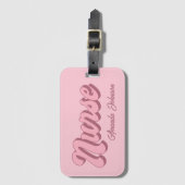 Étiquette À Bagage Nom de l'infirmière Sac à fente de carte rétrospec (Devant Vertical)