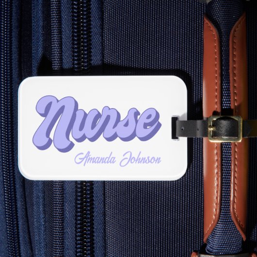 Étiquette À Bagage Nom de l'infirmière Sac à fente de carte rétrospec (Insitu Rectoal 4)