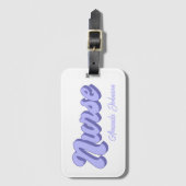 Étiquette À Bagage Nom de l'infirmière Sac à fente de carte rétrospec (Devant Vertical)