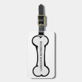 Étiquette À Bagage nom du laboratoire sur l'os (Devant Vertical)