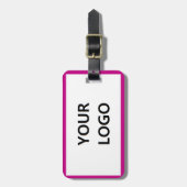 Étiquette À Bagage Nom du logo de l'entreprise personnalisée Informat (Devant Vertical)