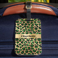 Nom du motif du guépard vert émeraude léopard