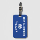 Étiquette À Bagage Nom et capitaine du bateau (Devant Vertical)