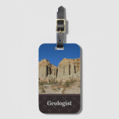Étiquette À Bagage Nom et Modèle photo du géologue (Devant Vertical)