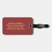 Étiquette À Bagage Nom fait sur commande drôle du bateau | de (Dos horizontal)