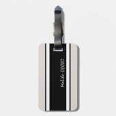 Étiquette À Bagage NOM fait sur commande, étiquettes personnalisées (Dos Vertical)