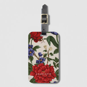 Étiquette À Bagage Nom floral
