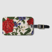 Étiquette À Bagage Nom floral (Devant Horizontal)