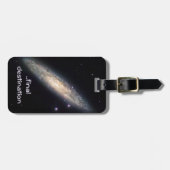 Étiquette À Bagage Nom, Galaxie spirale, image spatiale (Devant horizontal)