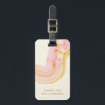 Étiquette À Bagage Nom personnalisé Aquarelle Abstraite rose jaune<br><div class="desc">Voyagez dans le style avec cette étiquette de bagage personnalisée avec une aquarelle abstraite vibrante dans les tons rose et jaune doux. Parfait pour ajouter une touche d'élégance à vos objets de voyage, ce bagage est personnalisable avec votre nom, ce qui le rend à la fois pratique et unique à...</div>