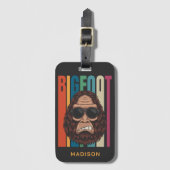 Étiquette À Bagage Nom personnalisé Bigfoot (Devant Vertical)