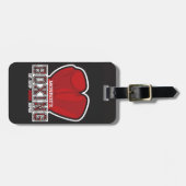 Étiquette À Bagage NOM personnalisé Boxer Boxer Glove Prize (Devant horizontal)