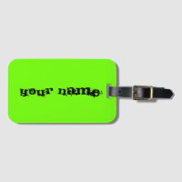 Nom personnalisé Bright Fluorescent Neon Green