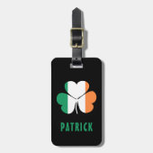 Étiquette À Bagage Nom personnalisé Celtic Irlande Shamrock Drapeau i (Devant Vertical)