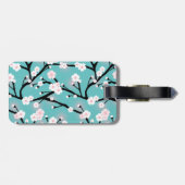 Étiquette À Bagage Nom personnalisé Cherry Blossom (Dos horizontal)