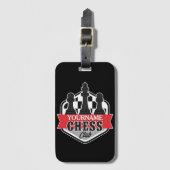 Étiquette À Bagage Nom personnalisé Chess Player Club Checkmate (Devant Vertical)