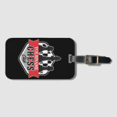 Étiquette À Bagage Nom personnalisé Chess Player Club Checkmate (Devant Horizontal)