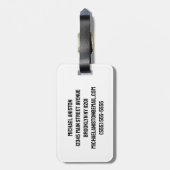 Étiquette À Bagage Nom personnalisé Golf Player Golfer Golf (Dos Vertical)