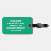 Étiquette À Bagage Nom personnalisé Golf Player Golfer Golf (Dos horizontal)