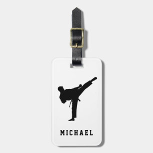 Étiquette À Bagage Nom personnalisé Karate / Taekwondo / judo