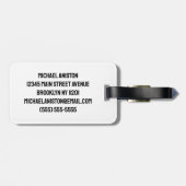 Étiquette À Bagage Nom personnalisé Karate / Taekwondo / judo (Dos horizontal)