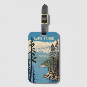 Étiquette À Bagage Nom personnalisé lac Tahoe