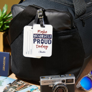Étiquette À Bagage Nom personnalisé "Make Yourself Froud"
